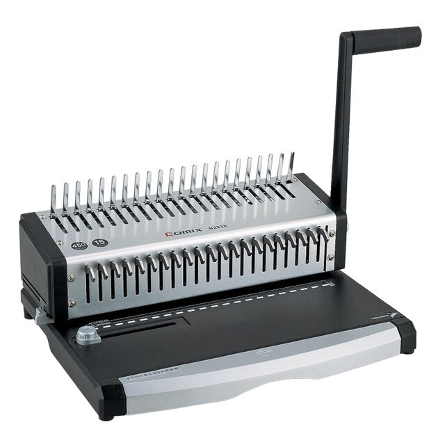 Comix Plastic Comb Binding Machine Bookstop