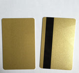 PVC Gold Cards With Magnetic Stripe