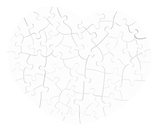 Heart Shaped Puzzle / Carton- Customize it!