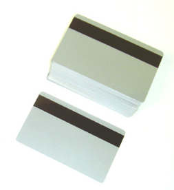 PVC Silver Cards With Magnetic Stripe